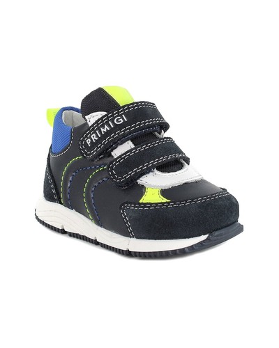 Primigi leather sneaker blue - leather,